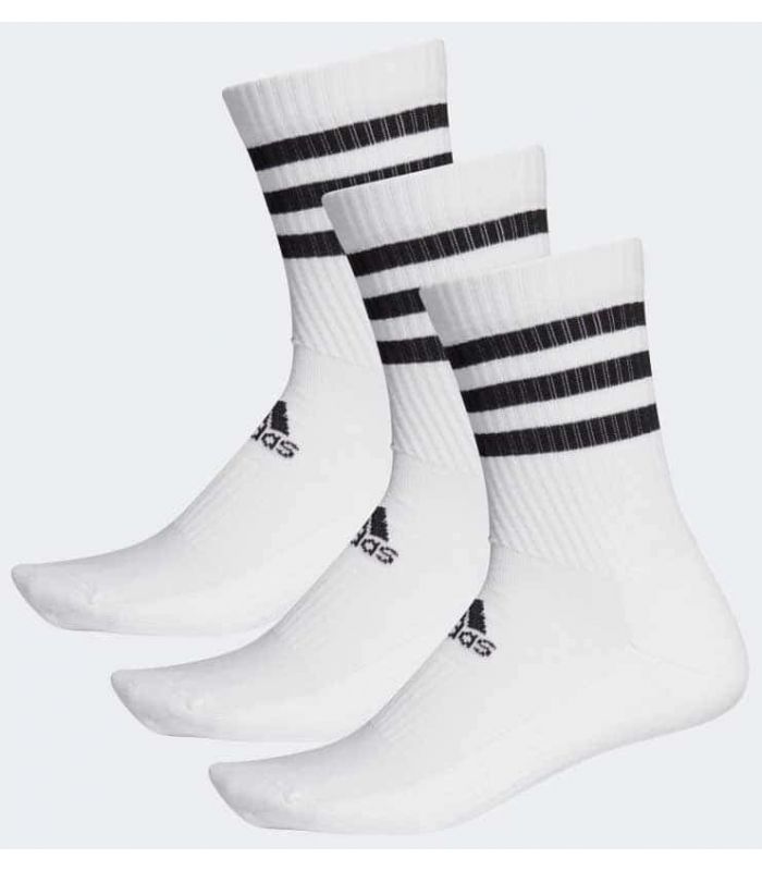 Calcetines Running - Adidas Calcetines Clasicos Cushioned 3 Bandas Blancos blanco Zapatillas Running