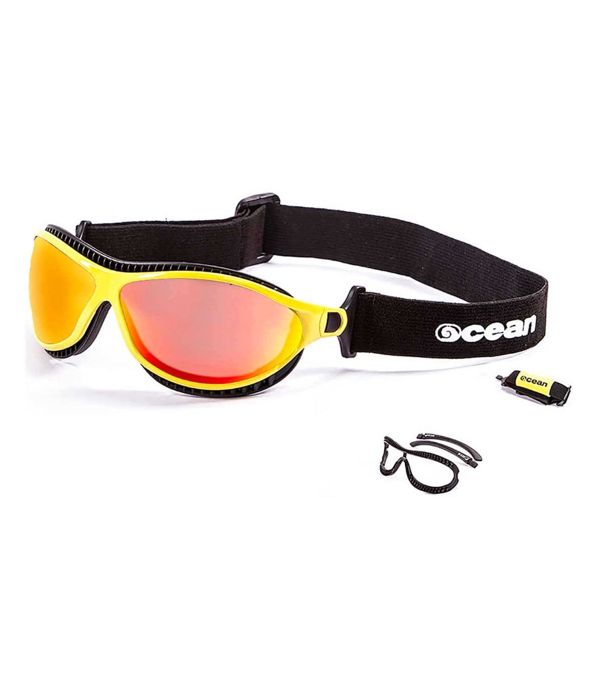 Gafas de sol deportivas Ocean Tierra de Fuego amarillas con lentes polarizadas Revo.