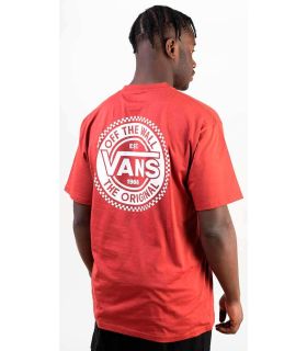 Camisetas Lifestyle Vans Original Checkerboard CO SS Chili Oil