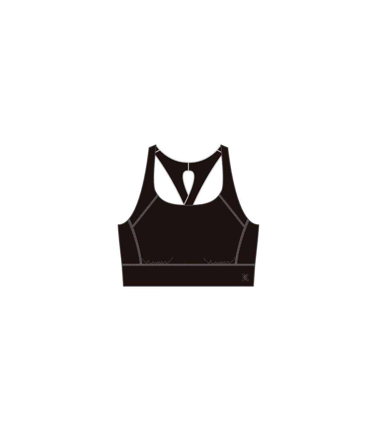Sujetadores Deportivos Alphadventure Top Guan Negro