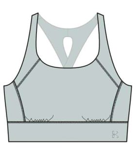 Sujetadores Deportivos Alphadventure Top Guan Misty Blue