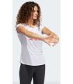 Camisetas técnicas running - Adidas Camiseta Training 3 Bandas blanco