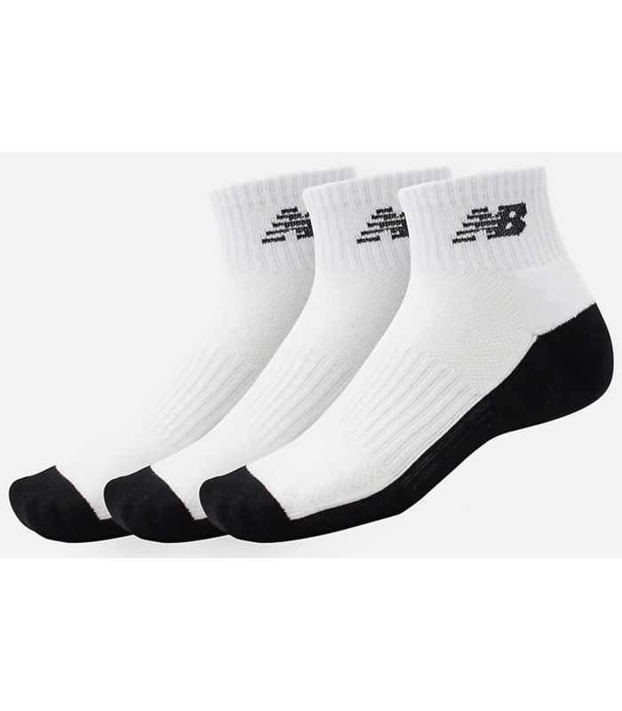 Comparar hambruna Una efectiva Offer New Balance Socks Performance Quarter 3 Sizes 35/38 Colour White