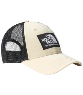 Gorra The North Face Mudder Trucker Gravel con rejilla transpirable y cierre ajustable para senderismo.