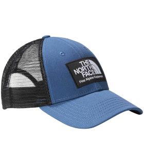Gorra The North Face Mudder Trucker Shady Blue con rejilla transpirable y tecnología FlashDry para outdoor.