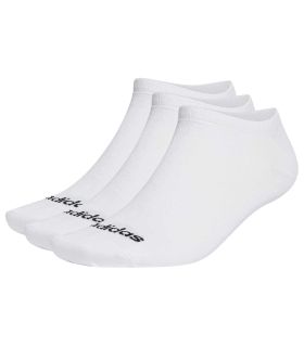 Calcetines Running - Adidas Calcetines Piqui Thin Linear Blanco blanco Zapatillas Running