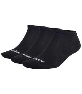 Calcetines Running - Adidas Calcetines Piqui Thin Linear Negro negro Zapatillas Running