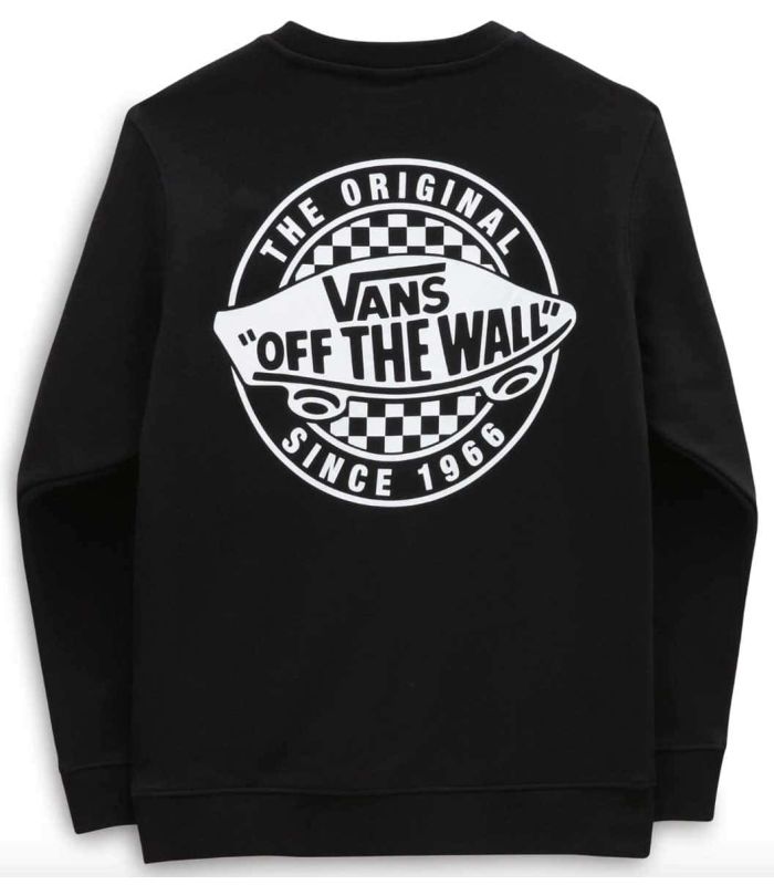Sudaderas Lifestyle Vans Sudadera OG 66 Crew Negro Jr