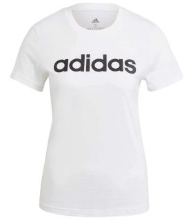 Camisetas Lifestyle - Adidas Camiseta Loungewear Essentials Slim Logo blanco