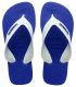 Chanclas Havaianas Kids Max Azul con tiras anchas para mayor comodidad y sujeción infantil.