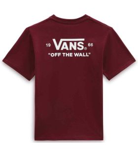 Sudaderas Lifestyle Vans Camiseta Essential Burgundy Jr