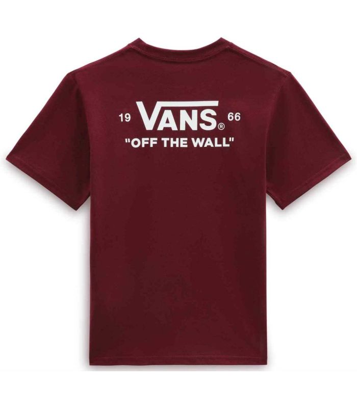 Sudaderas Lifestyle Vans Camiseta Essential Burgundy Jr