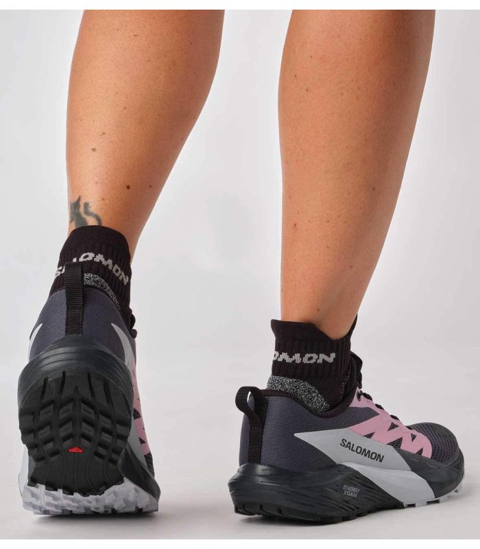 Zapatillas Trail Running Mujer Salomon Sense Ride 5 W Gris