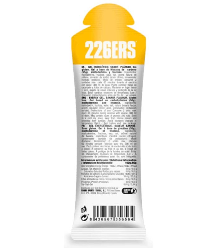 Alimentacion Running 226ERS Gel Energético High Fructose Gel