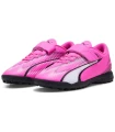 Botas multi tacos Puma Ultra Play TT Velcro Jr Rosa