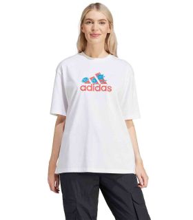 Camisetas Lifestyle Adidas Camiseta W Flwr Bos GT Nondue