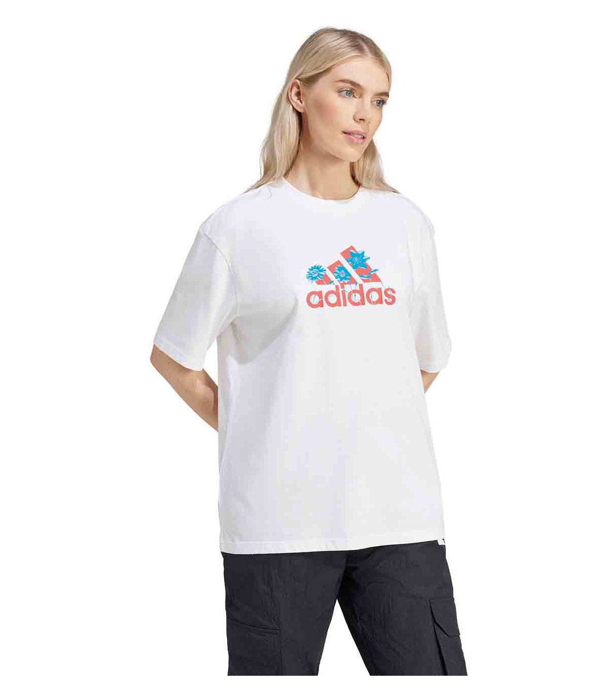 Camisetas Lifestyle Adidas Camiseta W Flwr Bos GT Nondue
