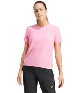 Camisetas técnicas running Adidas Camiseta Own The Run W Rosa