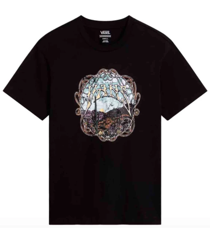 T-shirts Lifestyle Vans Camiseta Cnyn Script Bff Negro Femme