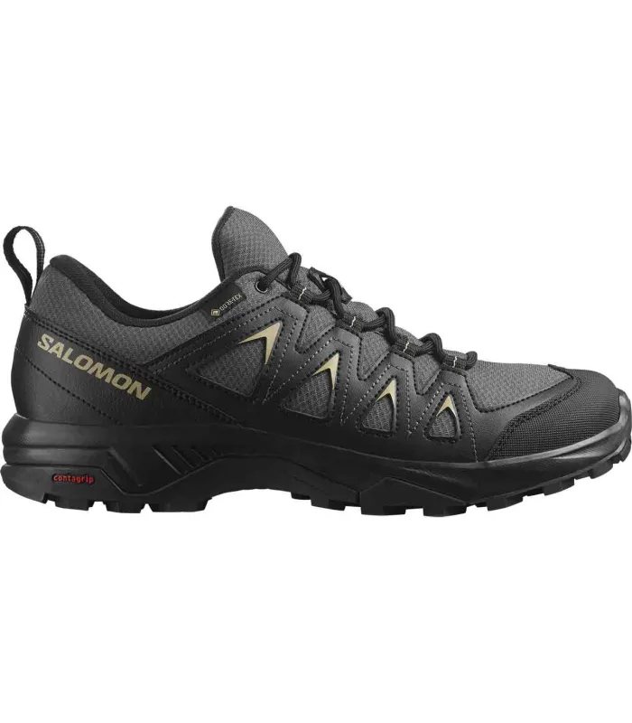 Zapatillas Trekking Hombre Salomon X Braze Gris Gore-Tex