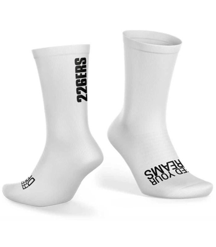 Calcetines técnicos 226ERS blancos de tejido Soft-Air Plus, transpirables y adaptables para máximo confort.