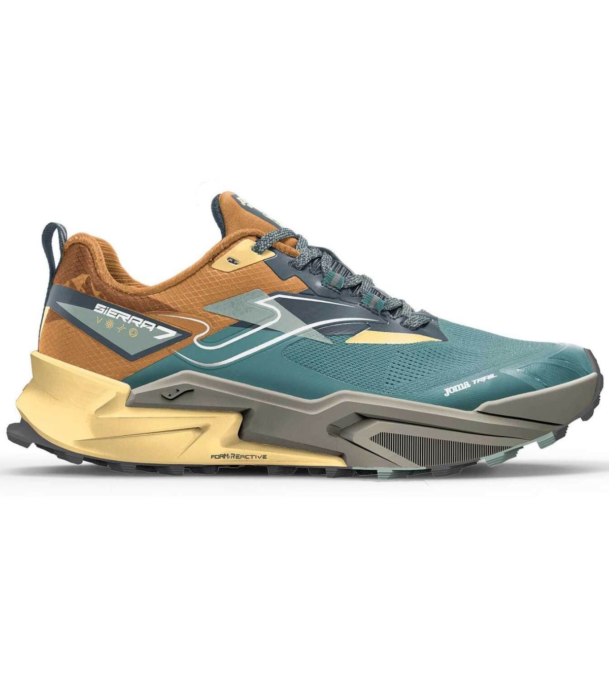 Zapatillas trail Joma Sierra Lady 2517 mujer, calzado técnico con amortiguación FOAM REACTIVE y suela DURABILITY.