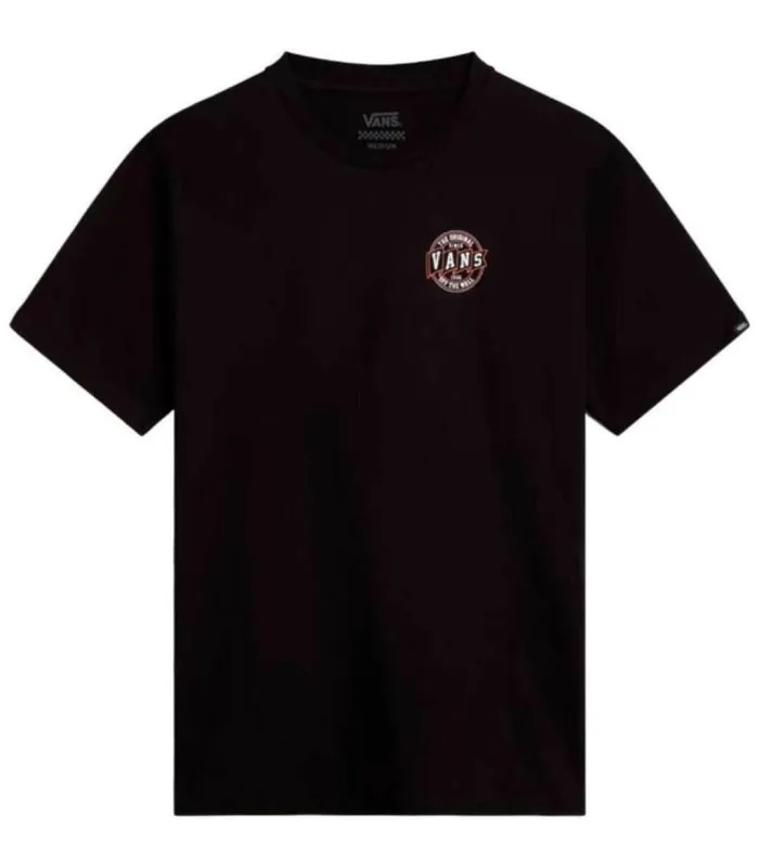 Camisetas Lifestyle Vans Camiseta Og Pennant Ss Crew Negro