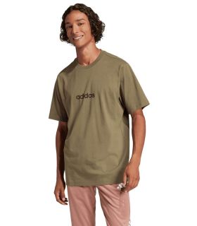 Camisetas Lifestyle Adidas Camiseta Linear Hombre Verde