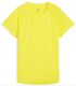 Camiseta Puma Velocity running mujer amarilla, tejido técnico dryCELL reciclado y transpirable para corredoras.