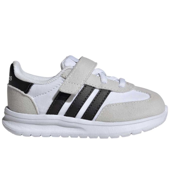 Zapatillas Adidas Run 70S 2.0 Baby Blanco con velcro, diseño retro de running y suela de EVA flexible.