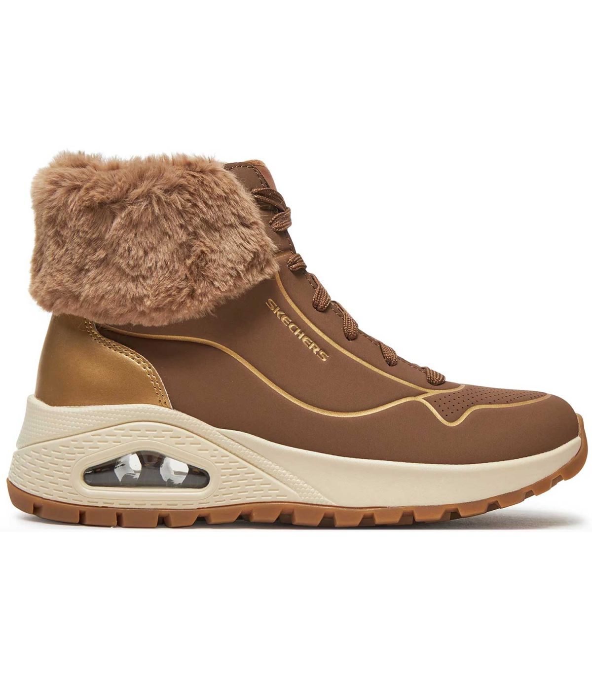 Calzado Casual Mujer Skechers Uno Rugged Fall Shimer Marron