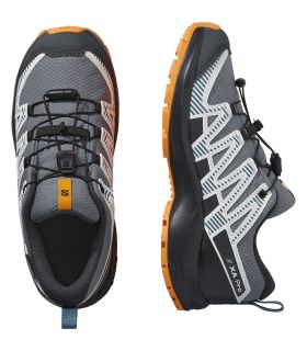 Zapatillas Trekking Niño Salomon Xa Pro V8 Waterproof Grisaille