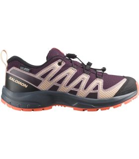 Zapatillas Trekking Niño Salomon Xa Pro V8 Waterproof Plum