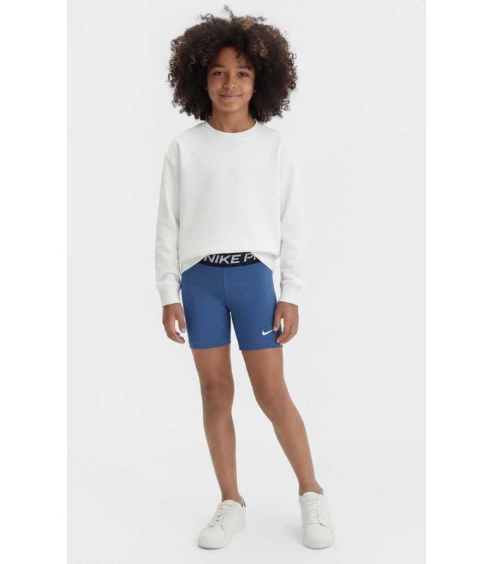 Nike Mallas Cortas Nike Pro Niña Azul | Cinturilla anatómica