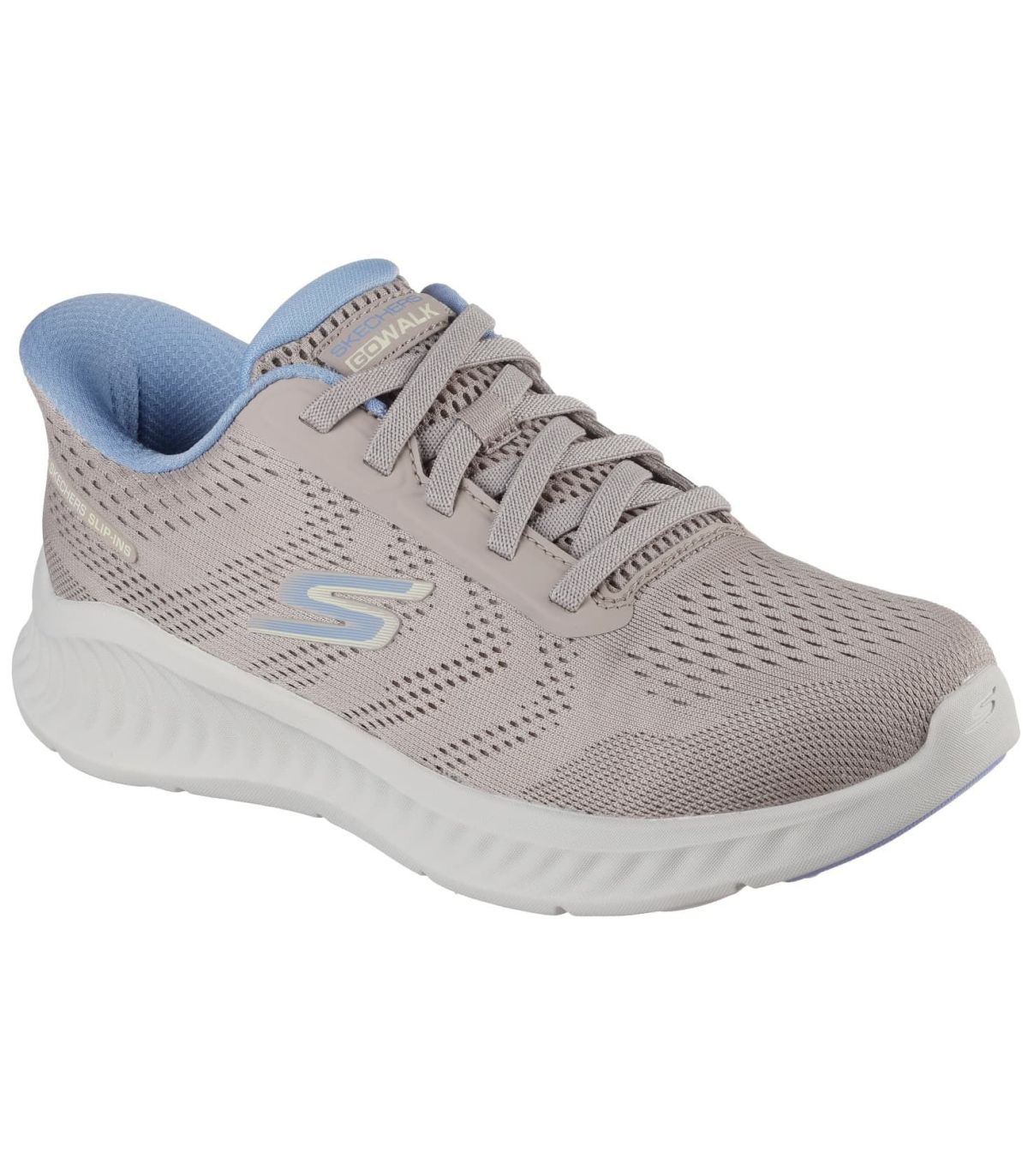 Skechers Slip Ins Now Khloe | Almohadilla talón y tejido taupe