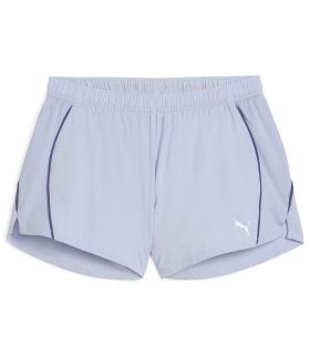 Pantalón corto de running Puma Run Velocity de 3 pulgadas para mujer en color azul