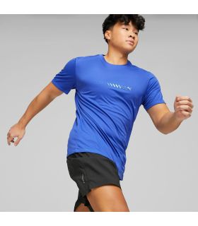 Puma Camiseta de Running Run Favorite Logo Hombre Royal