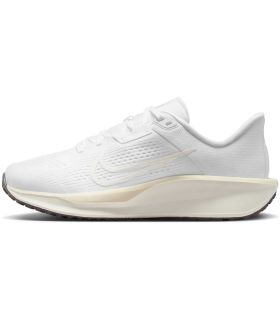 Nike Quest 6 Mujer blancas, zapatillas de running con amortiguación reactiva y diseño minimalista transpirable.