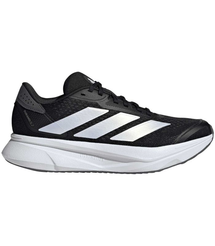 Zapatillas Adidas Duramo SL 2 para mujer en color negro con amortiguación Lightmotion para running y gimnasio.