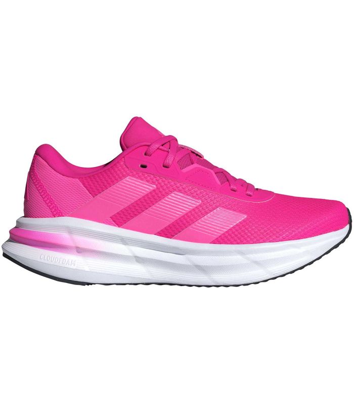 Zapatillas running Adidas Galaxy 7 para mujer en color rosa vibrante, diseño ligero y transpirable.