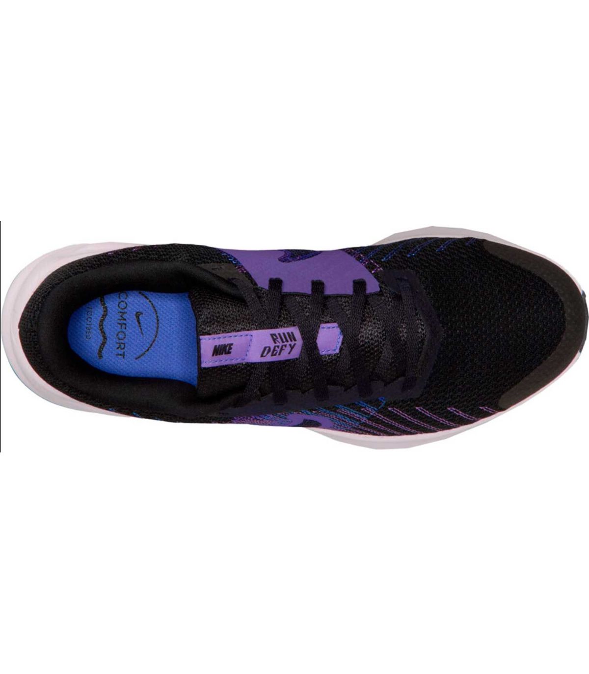 Nike Run Defy Mujer | Mediasuela rosada y soporte elástico