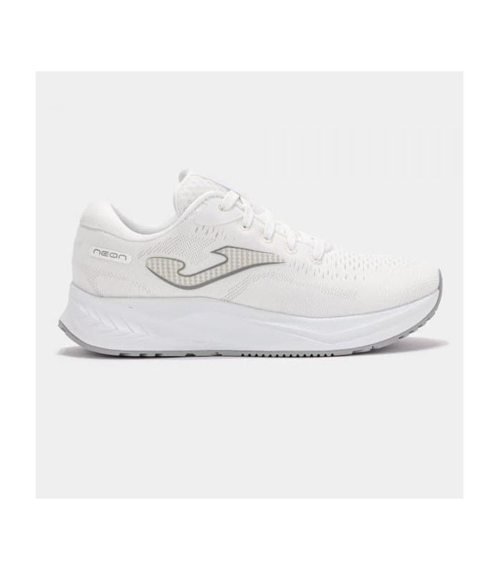 Zapatillas Joma Neon Lady blancas para mujer, calzado de running ligero con amortiguación y pisada neutra.