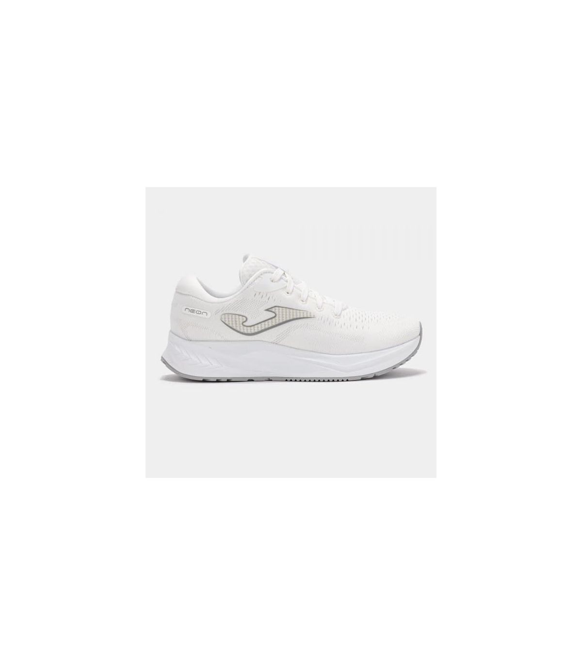 Zapatillas Joma Neon Lady blancas para mujer, calzado de running ligero con amortiguación y pisada neutra.