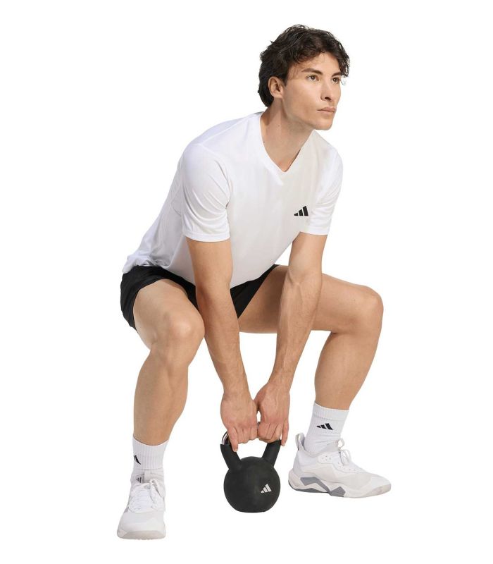 Adidas Camiseta We Bas Blanco | Fibra suave y ergonomía