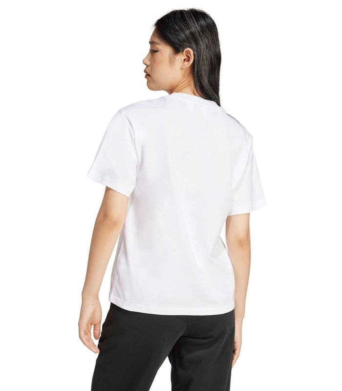 Adidas Camiseta Essentials Small Logo Blanco | Punto de algodón y cuello redondo
