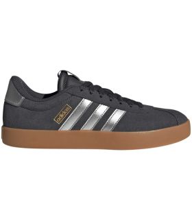 Zapatillas Adidas VL Court 3.0 mujer en color negro de ante con suela vulcanizada estilo skate.
