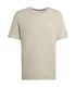 Camiseta técnica de running Adidas Run Ess para hombre en color beige con tejido transpirable.