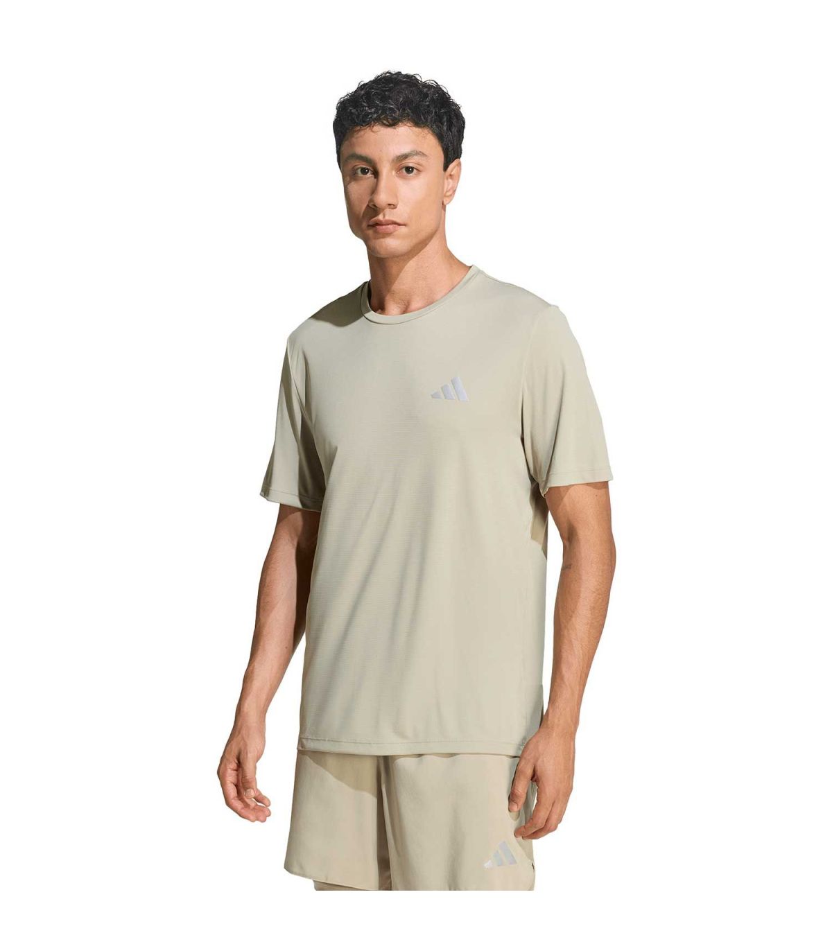Adidas Camiseta Running Run Ess | Tono arena y secado rápido