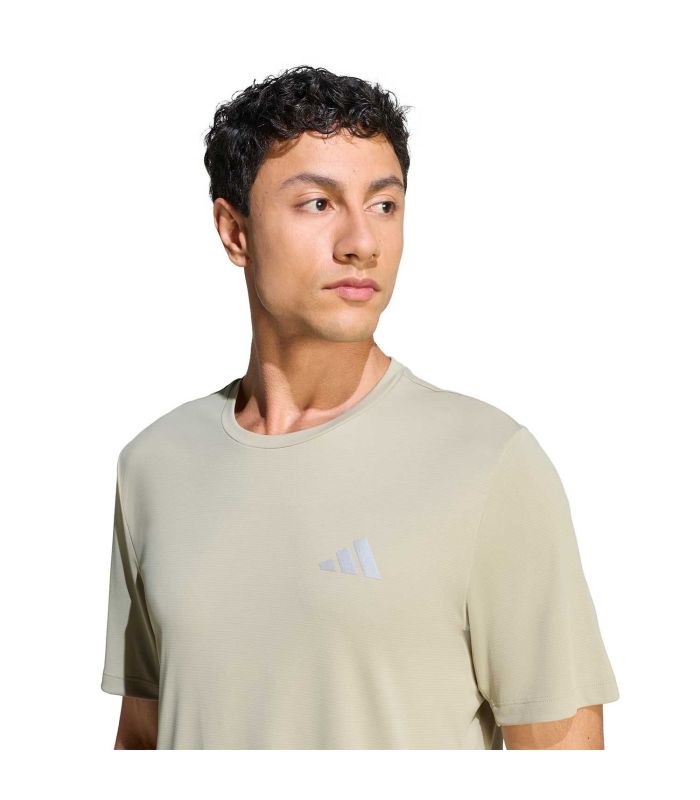 Adidas Camiseta Running Run Ess | Tono arena y secado rápido