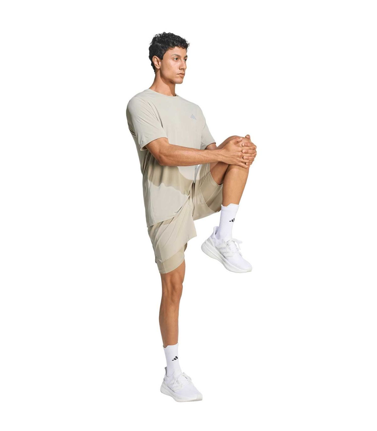 Adidas Camiseta Running Run Ess | Tono arena y secado rápido